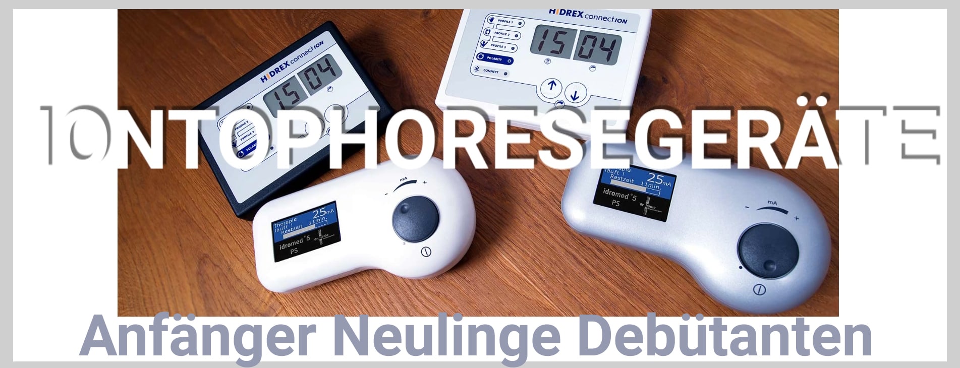 Iontophorese - Anfänger / Neuling?